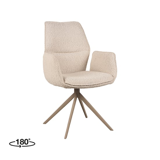 LABEL51 - Eetkamerstoel Mellow - Beige - 63x58x92cm - Image 2