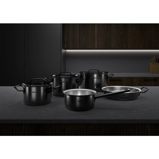 Fissler Original-profi collection® shadow line 5 delig set pannenset zwart - Image 6