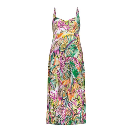 Geisha 67421-60 noelle 530 dress long spaghetti aop pr.06-26-2 green/corn - Image 2