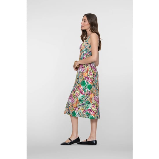 Geisha 67421-60 noelle 530 dress long spaghetti aop pr.06-26-2 green/corn - Image 4