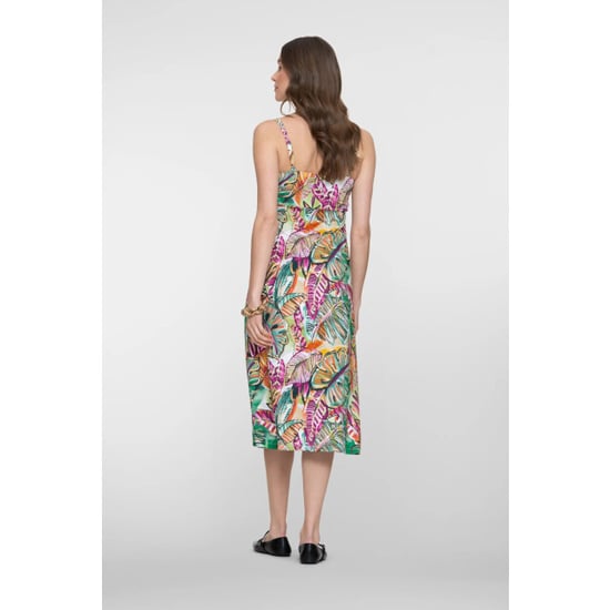 Geisha 67421-60 noelle 530 dress long spaghetti aop pr.06-26-2 green/corn - Image 6