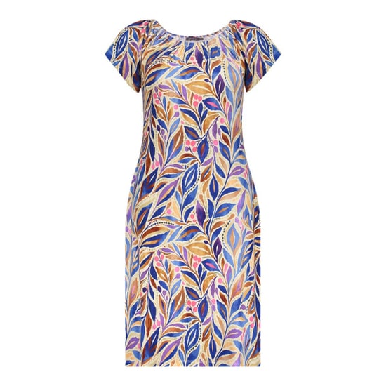 Geisha 67422-60 may 815 dress elastic shoulder jersey aop pr.02-26-2 indigo/purple - Image 2