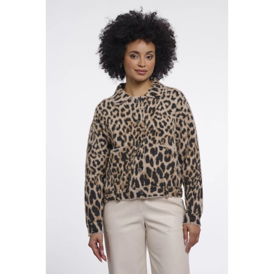 Rino & Pelle Bubbly.5012611 rino en pelle boxy jacket light leopard - Image 1