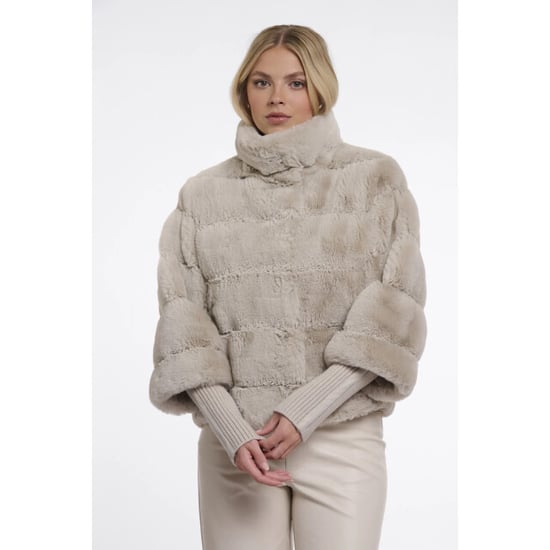 Rino & Pelle Feline.7002611 rino en pelle jacket h rib cuffs birch - Image 1