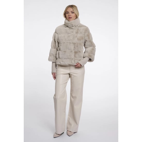 Rino & Pelle Feline.7002611 rino en pelle jacket h rib cuffs birch - Image 2