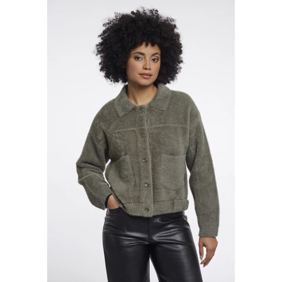 Rino & Pelle Bubbly.5002611 rino en pelle boxy jacket green ash - Image 1