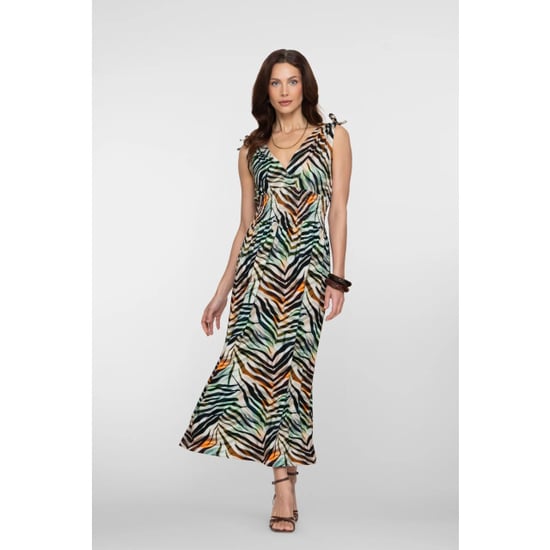 Geisha 67425-60 mila 775 dress smock jersey aop pr.03-26-2 brown/green - Image 1