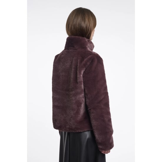 Rino & Pelle Vie.7002611 rino en pelle single breasted faux fur jacket chocolate bean - Image 3