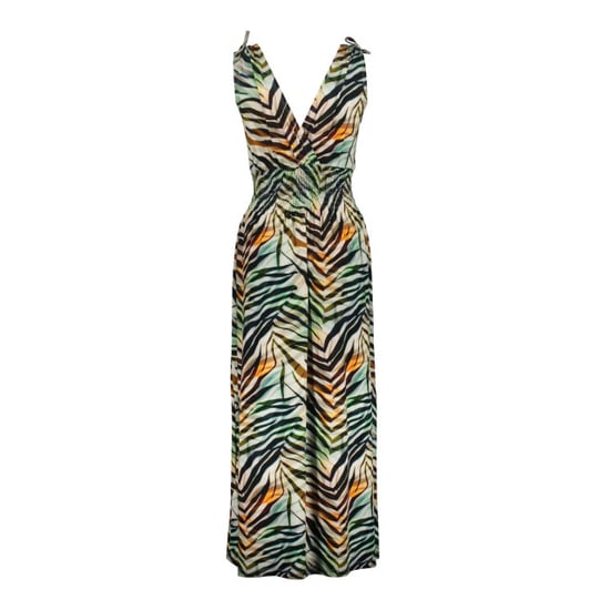 Geisha 67425-60 mila 775 dress smock jersey aop pr.03-26-2 brown/green - Image 5