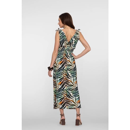 Geisha 67425-60 mila 775 dress smock jersey aop pr.03-26-2 brown/green - Image 6