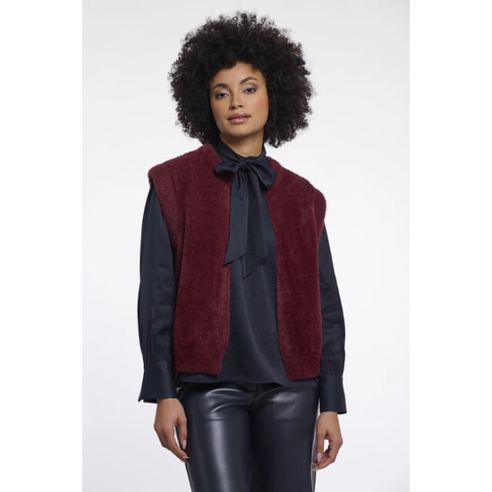 Rino & Pelle Elona.5002611 rino en pelle short waistcoat sangria - Image 1