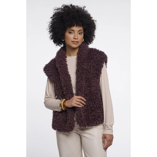 Rino & Pelle Freya.7002611 rino en pelle waistcoat chocolate bean - Image 1