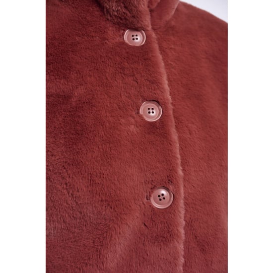 Rino & Pelle Vie.7002611 rino en pelle single breasted faux fur jacket antique rouge - Image 2
