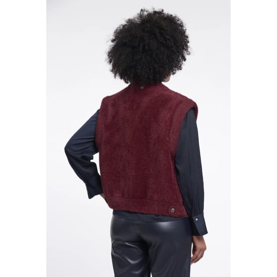 Rino & Pelle Elona.5002611 rino en pelle short waistcoat sangria - Image 2