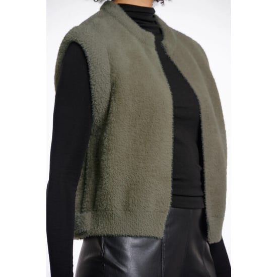 Rino & Pelle Elona.5002611 rino en pelle short waistcoat green ash - Image 4
