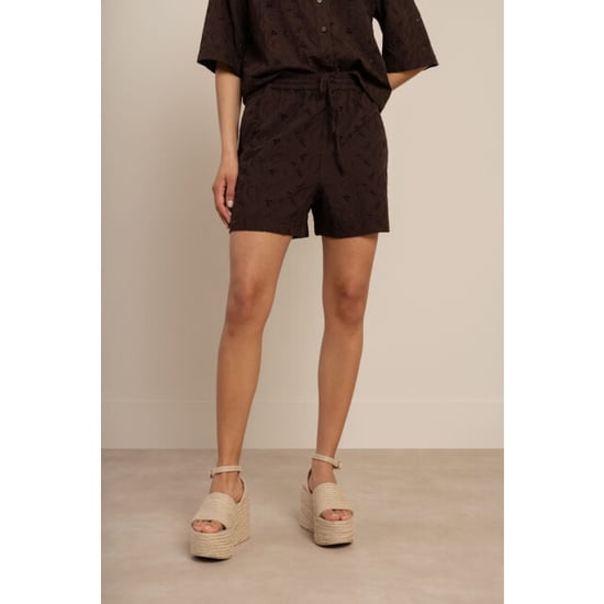 Studio Anneloes zena broderie shorts 13941 8700 espresso - Image 3