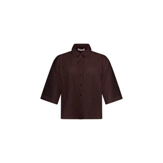 Studio Anneloes nyra broderie blouse 13997 8700 espresso - Image 1