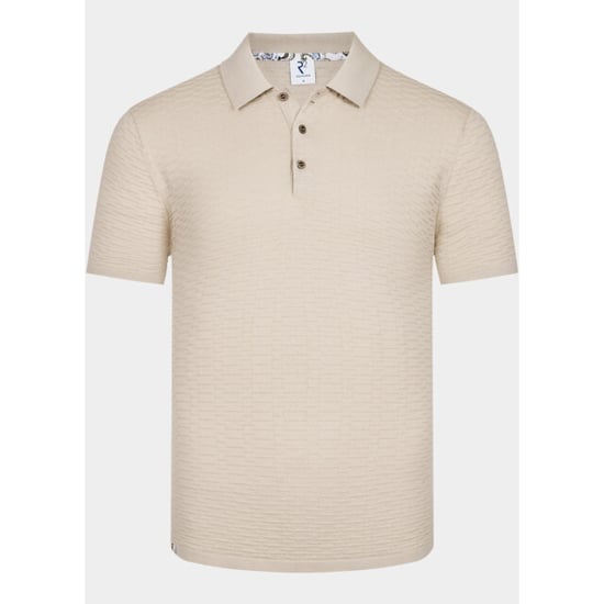 R2 Amsterdam Polo heren knitted polo 128.knitpolo.002/045 - Image 2