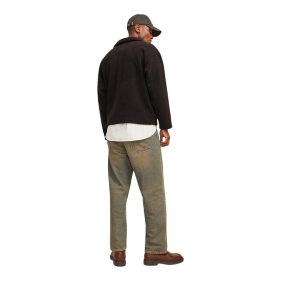 Jack And Jones Heren-sweatshirt met lange mouwen van teddyfleece (Chocolade) - Image 3