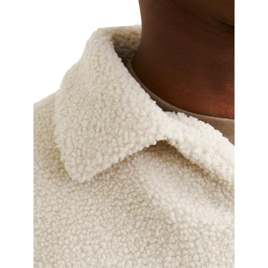 Jack And Jones Heren-sweatshirt met lange mouwen van teddyfleece (Havermout) - Image 3