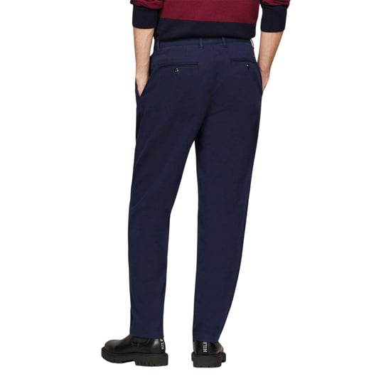 Tommy Hilfiger Chinos för män med avsmalnande byxor (Blå) - Image 2