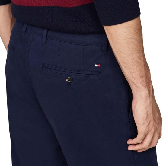 Tommy Hilfiger Chinos för män med avsmalnande byxor (Blå) - Image 3