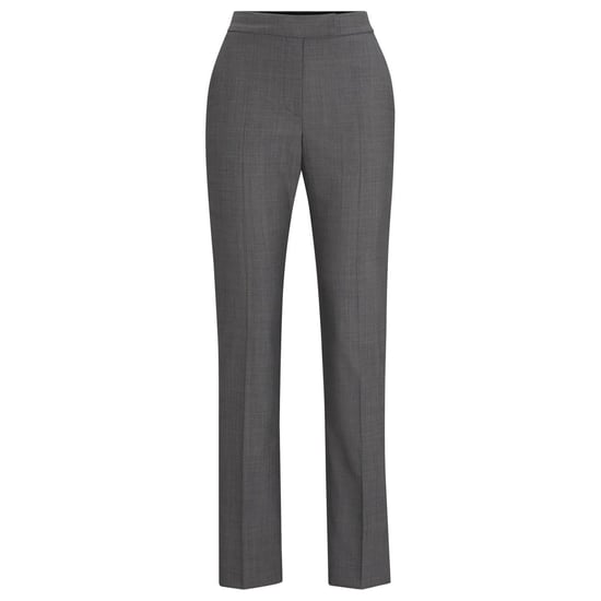 Boss Slanke broek met rechte pijpen voor dames (Grijs) - Image 1
