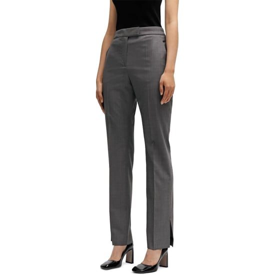 Boss Slanke broek met rechte pijpen voor dames (Grijs) - Image 3