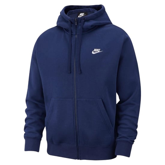 Nike Huvtröja med hel dragkedja för herr från Sportswear Club (Marinblått) - Image 2