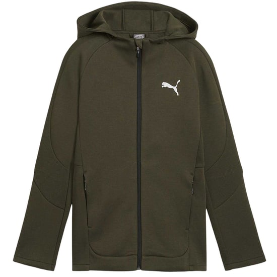 Puma Evostripe-hoodie met doorlopende rits voor kinderen (Donkere Olijf) - Image 2