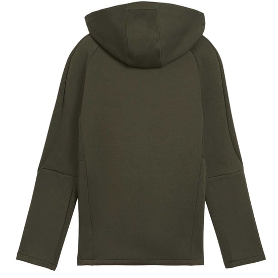 Puma Evostripe-hoodie met doorlopende rits voor kinderen (Donkere Olijf) - Image 3