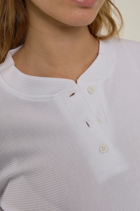 Crew Neck Långärmad Waffle T-shirt - Image 3