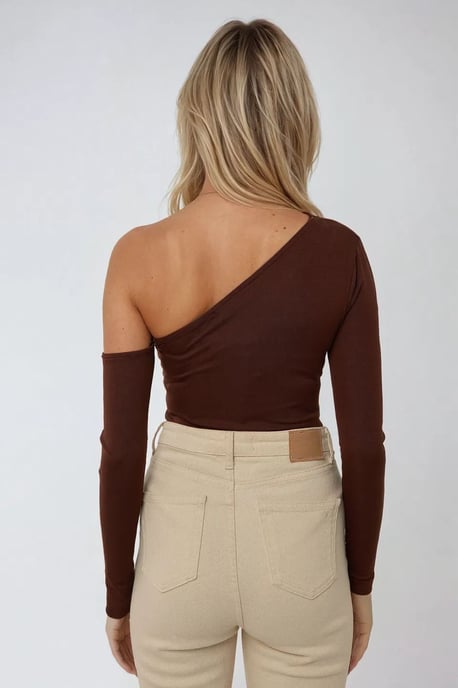 Asymmetrisk krage draperad kropp - Image 3