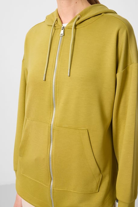 Oversized Hooded Lange Mouw Zip Tuniek Top - Image 6