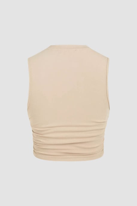 Solid Rynkad Blus - Image 3