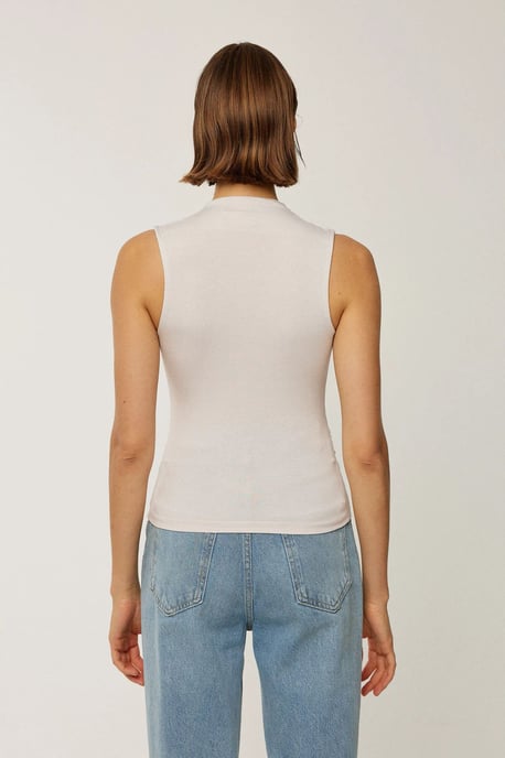 Mouwloze Drapé Blouse - Image 4