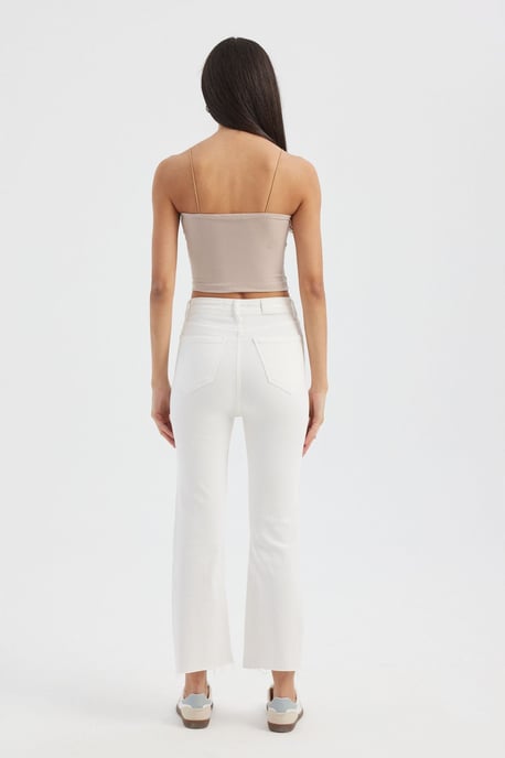Spaghetti Strap Ruched Cami Top - Image 4
