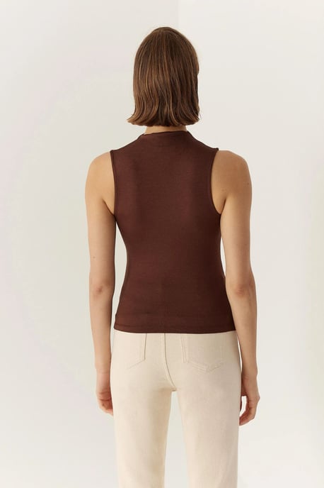 Mouwloze Drapé Blouse - Image 5