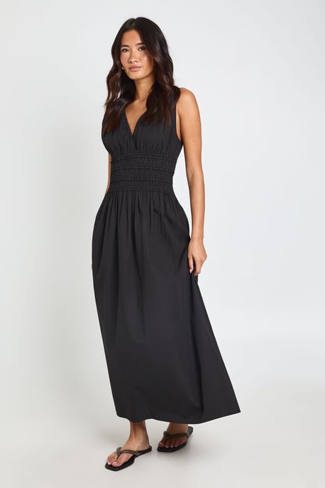 Shirred Waist Midaxi Dress - Image 3