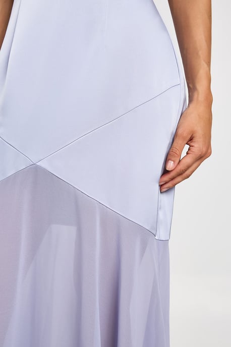 Tall Square Neck Full Skirt Mini Dress - Image 4