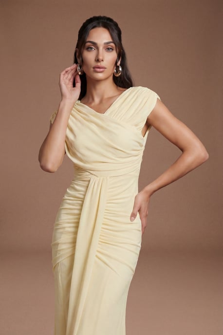 Wrap Front Contour Collective Bridesmaid Dress - Image 4