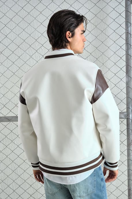 Faux läder bomberjacka - Image 3