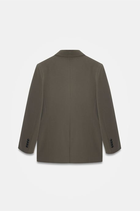 Lång Crepe Blazer Jacka - Image 6