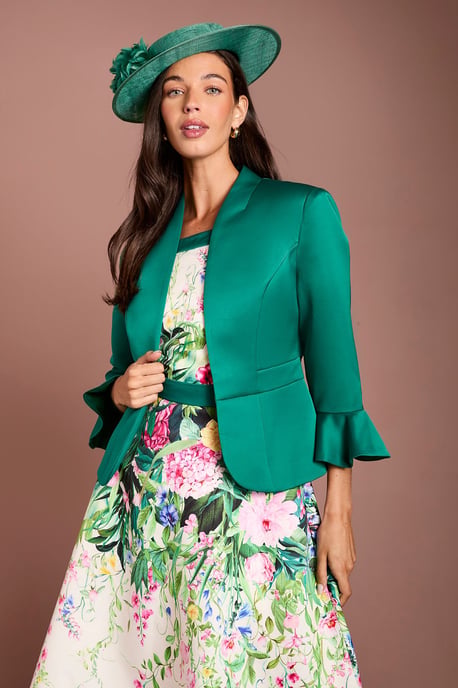 Lisa Tan Flared Cuff Layering Jacket - Image 3