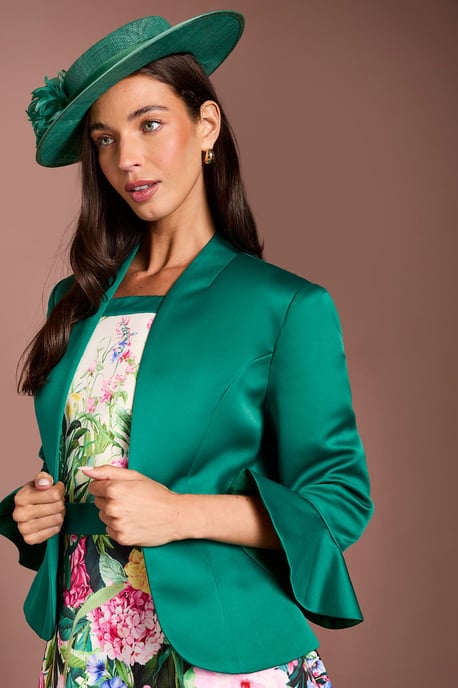 Lisa Tan Flared Cuff Layering Jacket - Image 4