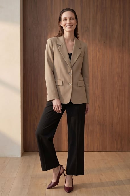 Women's Crepe Blazer Jacket - Image 6
