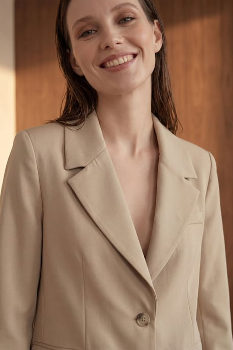 Women's Crepe Blazer Jacket - Image 5