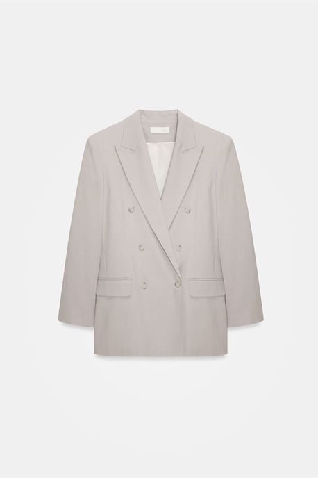 Lång Crepe Blazer Jacka - Image 5