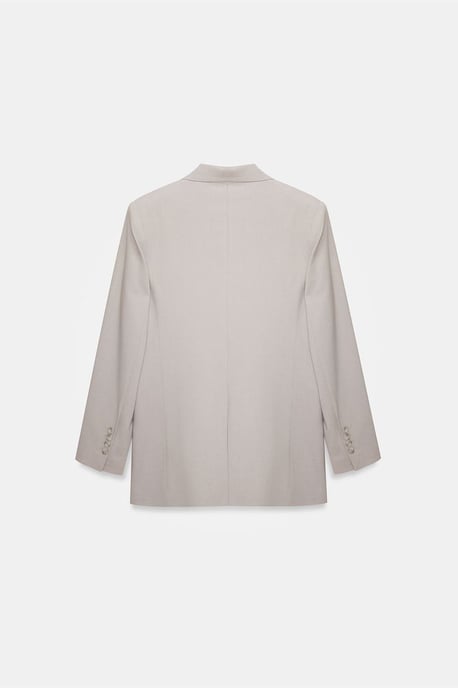 Lång Crepe Blazer Jacka - Image 6