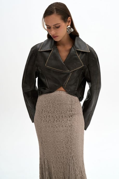 Carnas Faux Leather Jas - Image 3